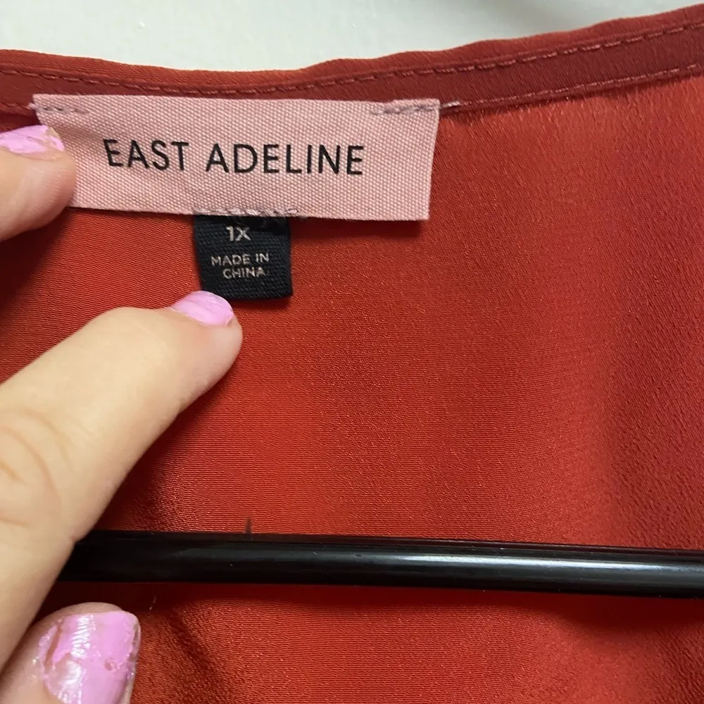 East Adeline women’s rust red tank‎ nwt size 1x Brown - Image 4