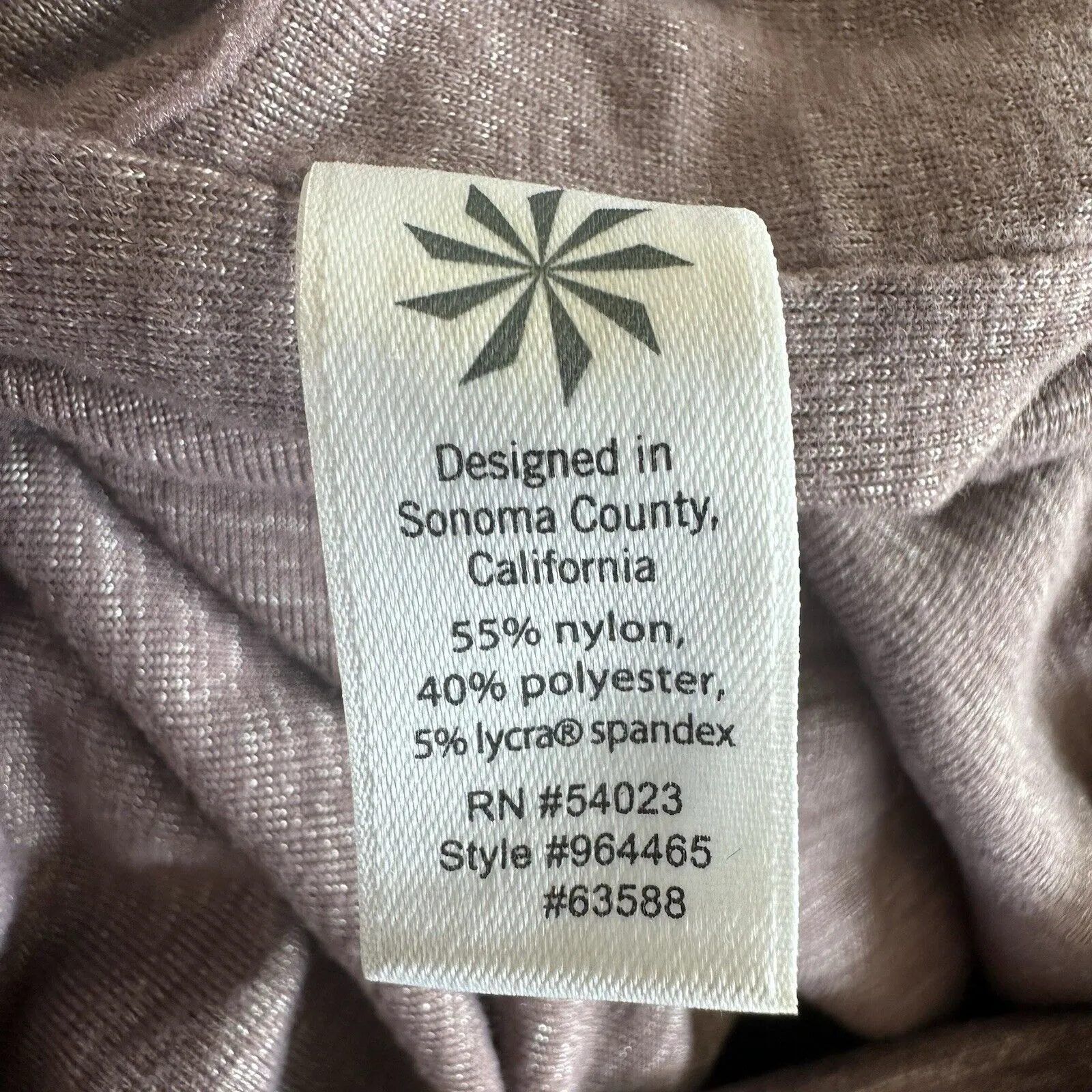 Athleta Odyssey Ruched Waist Tee Shirt Dress Mauve Purple XS - Image 8