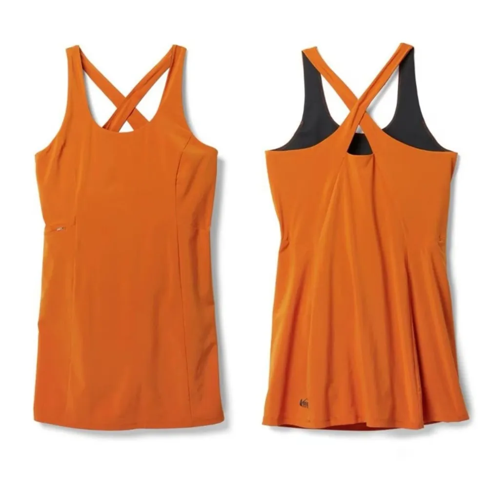 NWT • REI Active Pursuits Training Dress • Sz M Orange Size M - Image 3