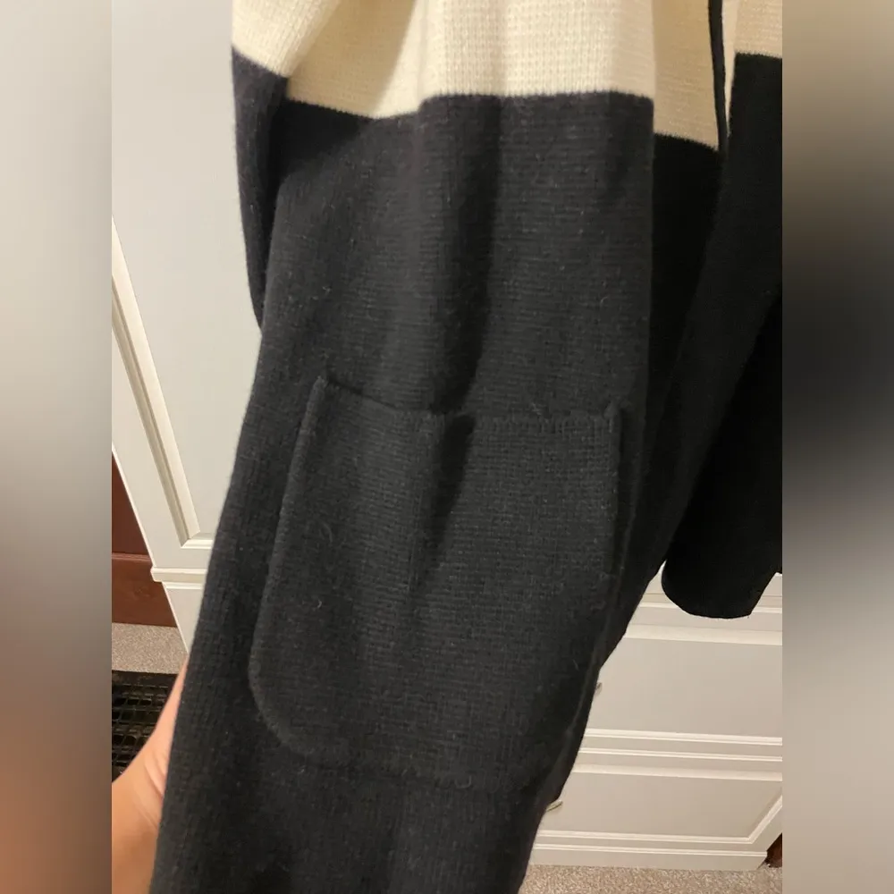 NWT Talbot's Colorblock Open Sweater Jacket Milano Stitch Wool Blend - Image 7