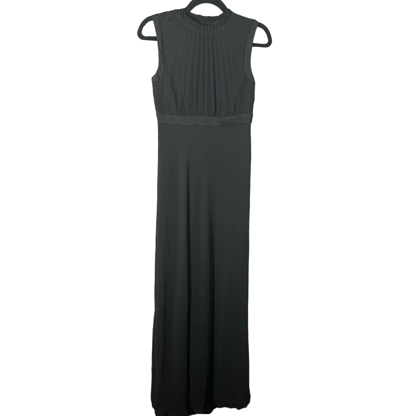 NEW Ted Baker Women's Byanna Black Ruffle Neck Maxi Dress Size 2 - Image 3