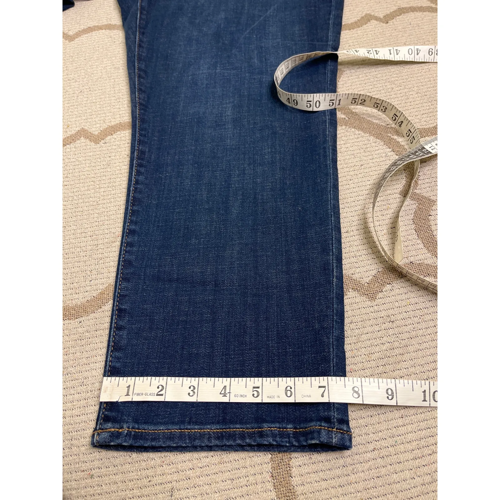 Chico’s So Slimming Girlfriend Slim Leg Crop dark wash blue jeans, size 2.5/ 14 - Image 13