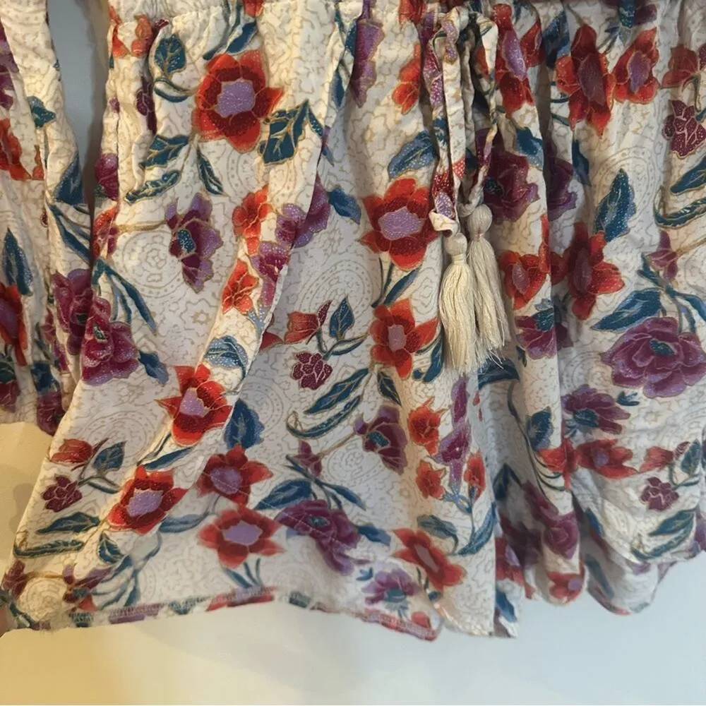 Hollister Floral Romper Sz S Long Sleeve Floral Romper - Image 5