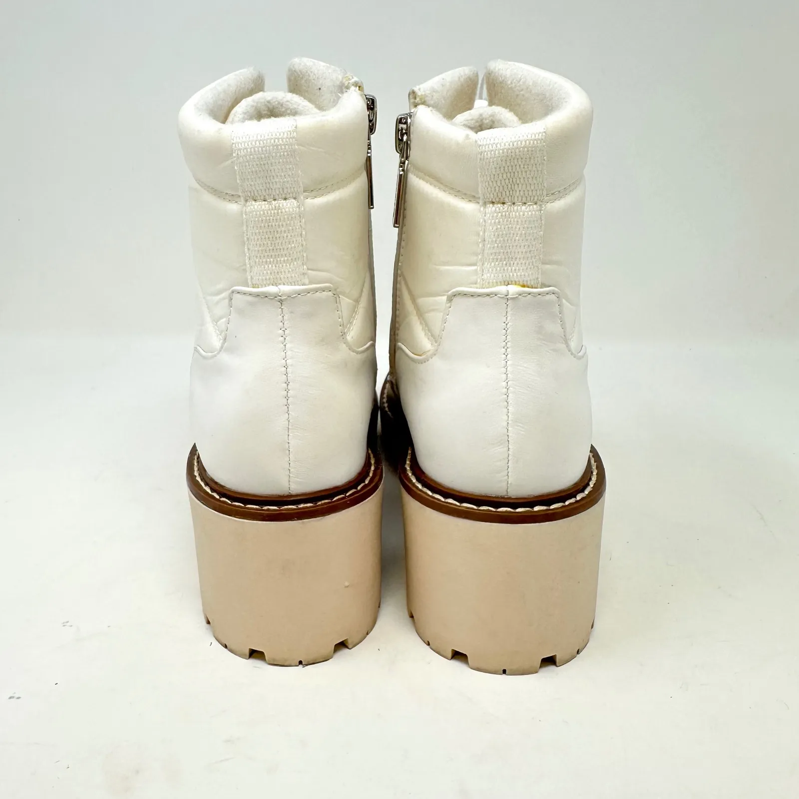 Blondo Daisy Waterproof Lug Sole Boot White Size 6‎ - Image 7