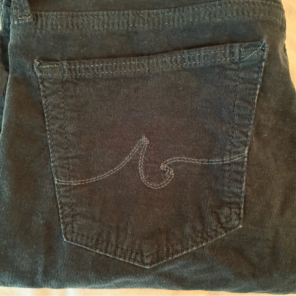 AG Adriano Goldschmied The Legging Super Skinny Green Corduroy Pants Women’s 27R - Image 10