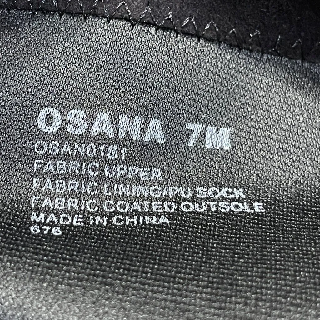 Steve Madden Osana Over The Knee Boot 7M Black Sort Tie Block Heel - Image 8