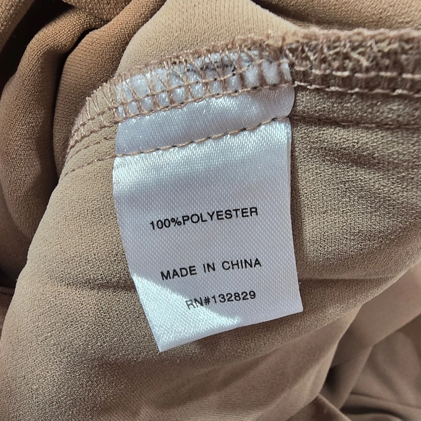 Superdown Remy Bandeau Pant Set in Nude Small - Image 11