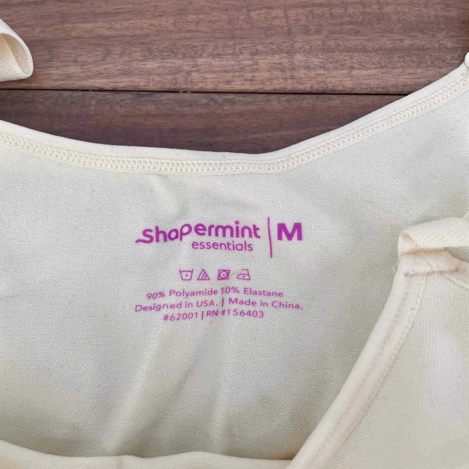 Shapermint Essentials All Day Every Day Scoop Neck Cami Beige Size M Yellow Size M - Image 3