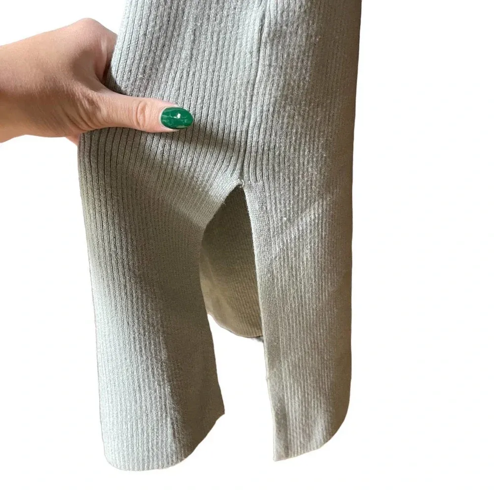 Ramy Brook Traci Midi Sweater Knit Skirt Seafoam Green Size Large‎ - Image 6