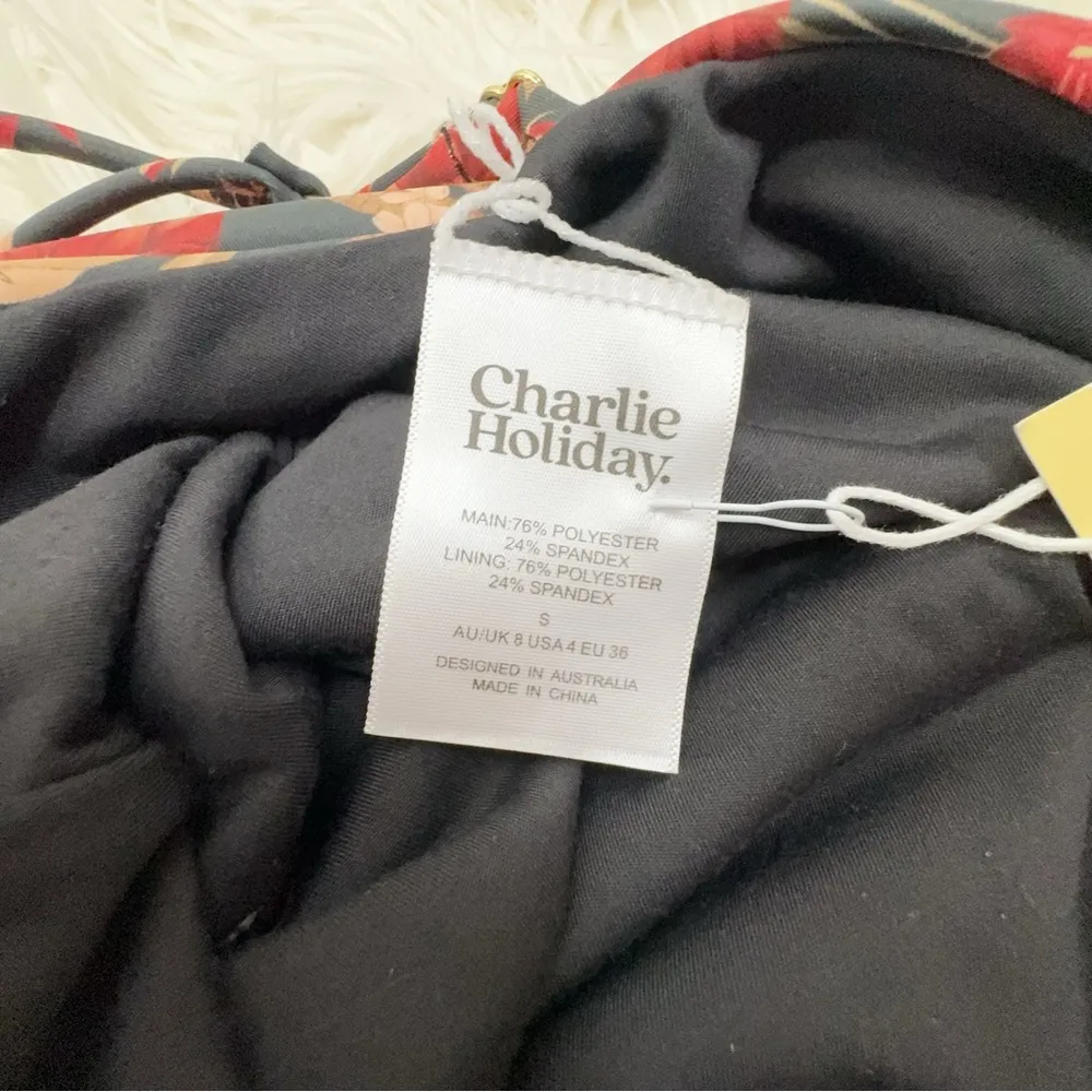 Charlie Holiday Australiana One Piece Swimsuit Alfie Swimwear Size Small - Image 5