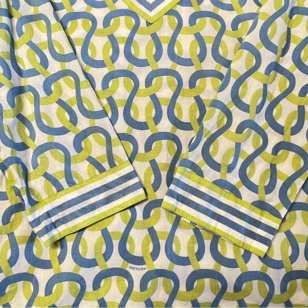 Gretchen Scott Womens Tunic Coverup Top Size S Beachy Resort Vacation Coastal White - Image 5