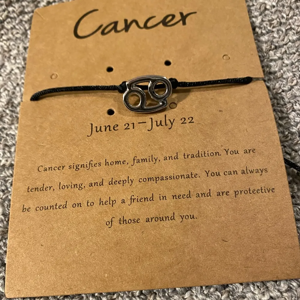 Make A Wish Bracelet, Cancer #68 Black - Image 2