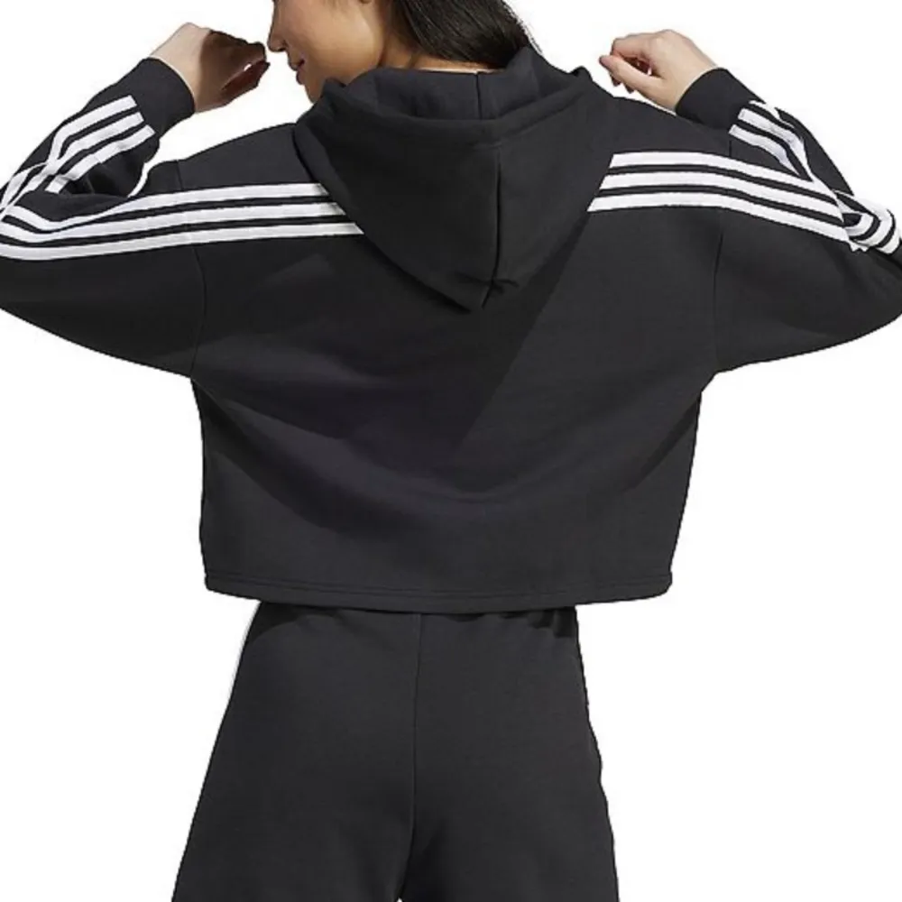 Women's adidas Future Icons 3-Stripe Sleeve Drawstring Hoodie. - Image 4