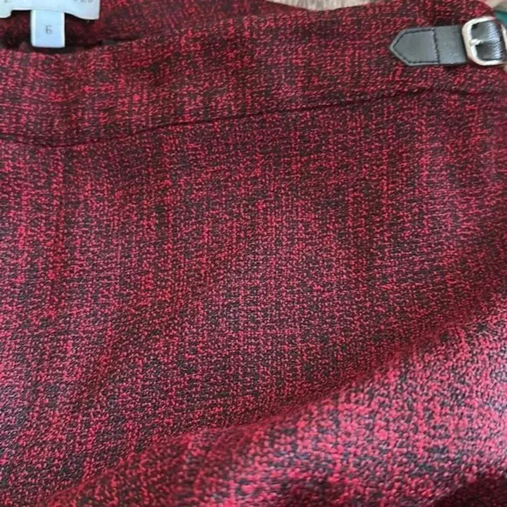 Territories Burgundy Straight Leg Pants Size 6 Red - Image 4