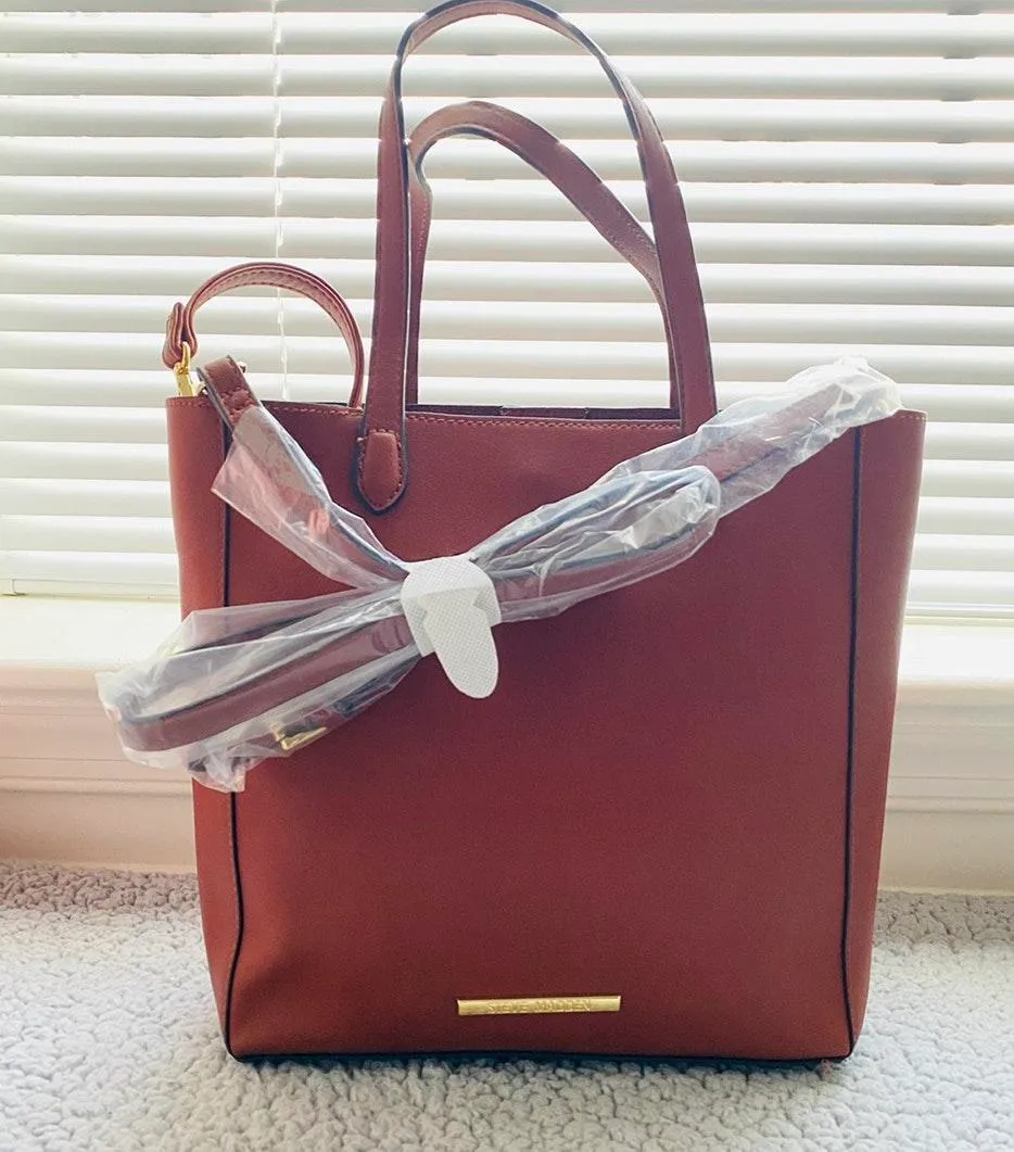 Steve Madden Brown Tote Bag By - Image 2