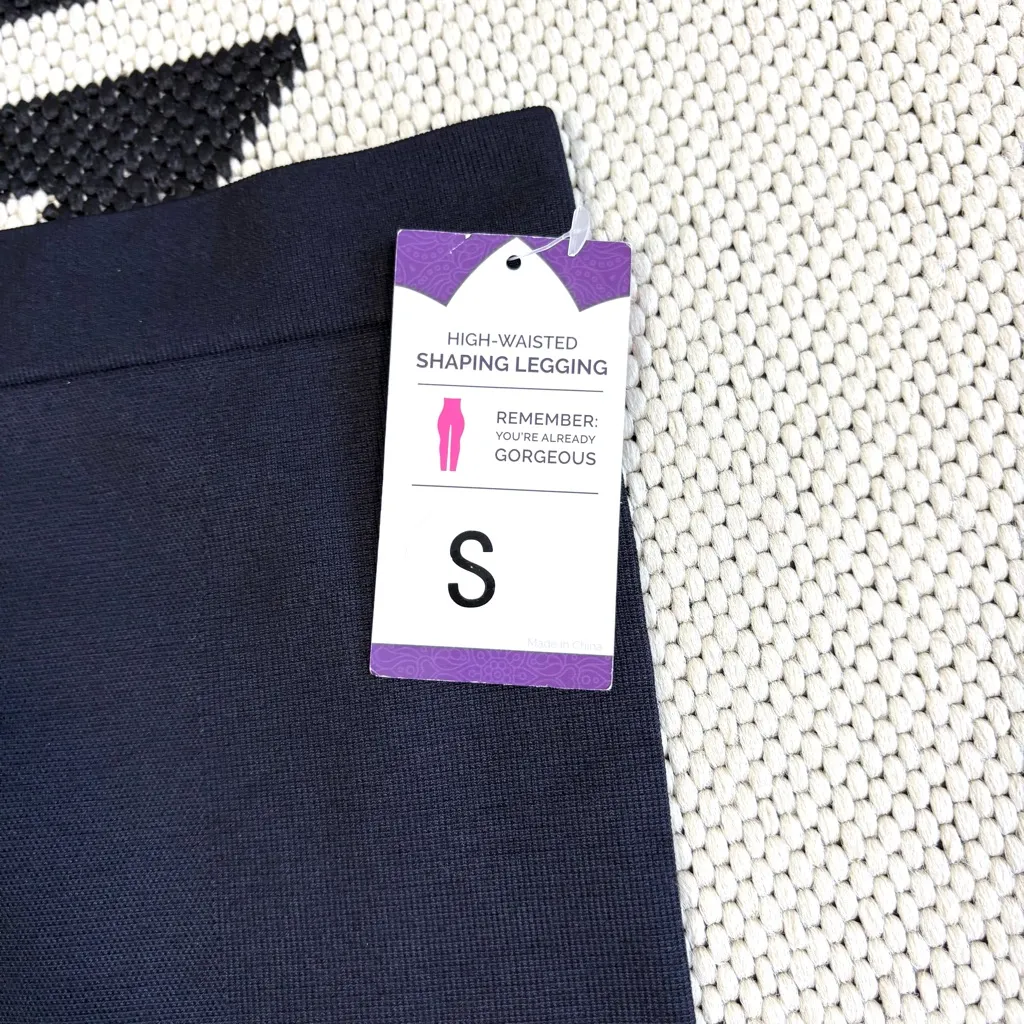 Empetua x Shapermint High Waisted Shaping Leggings in Black Size Small - Image 11