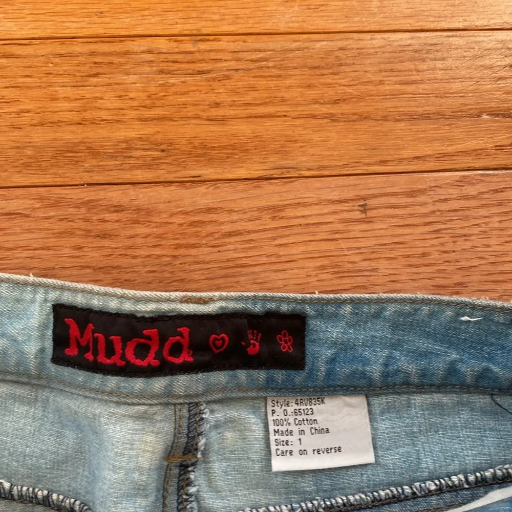 Light wash blue two toned jean Mudd vintage skirt - Image 2