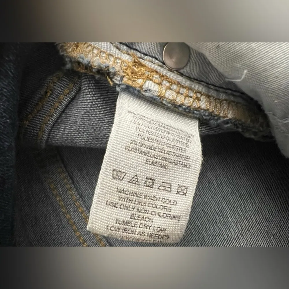 Free People Peacock Embroidered Skinny Jeans 25 - Image 4