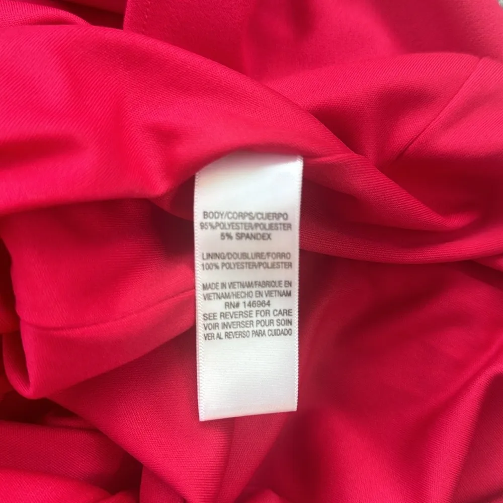 Julia Jordan Pleated Cap Sleeve Dress Red 14 - Image 6