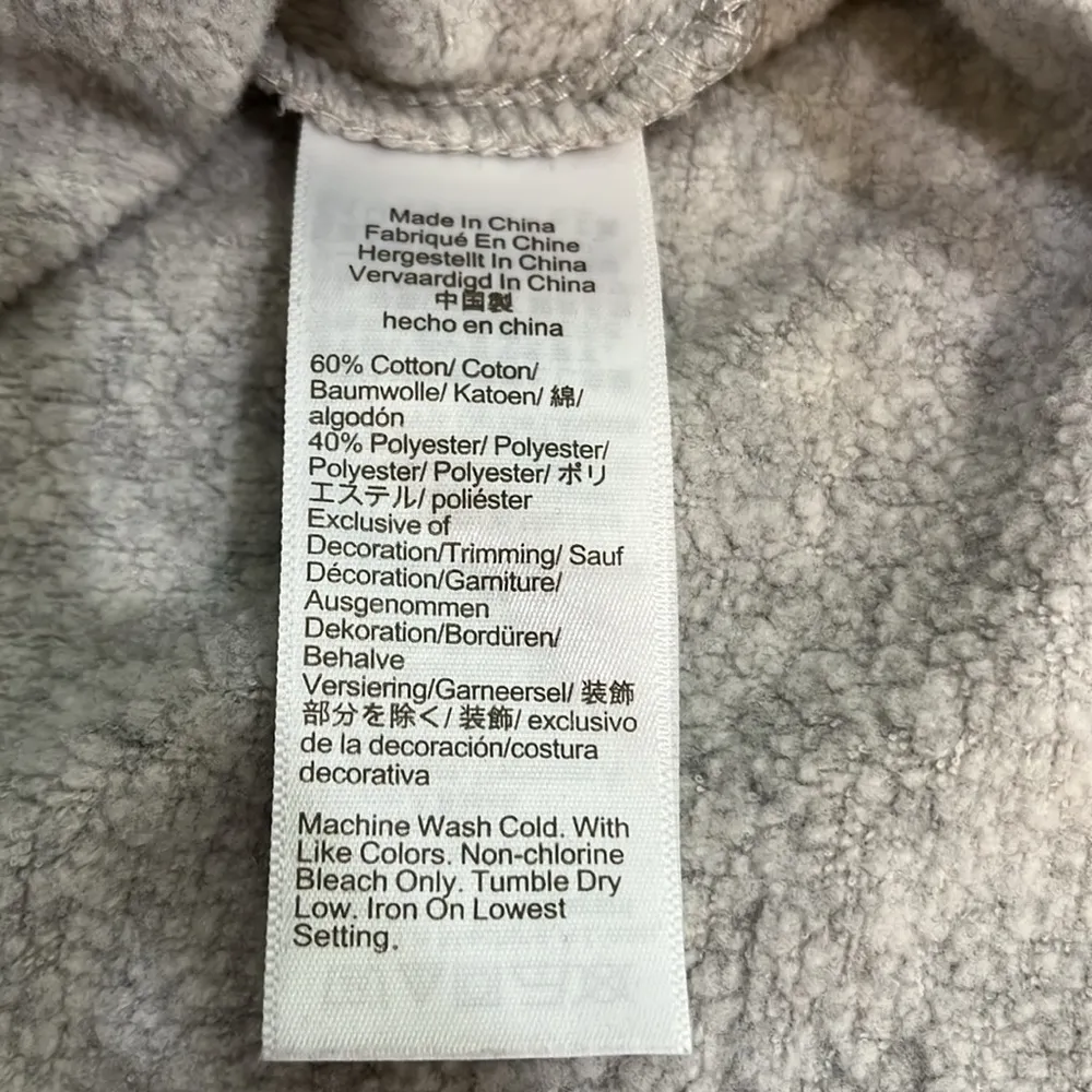 JCrew gray long sleeve fleece high neck sweatshirt - Image 5