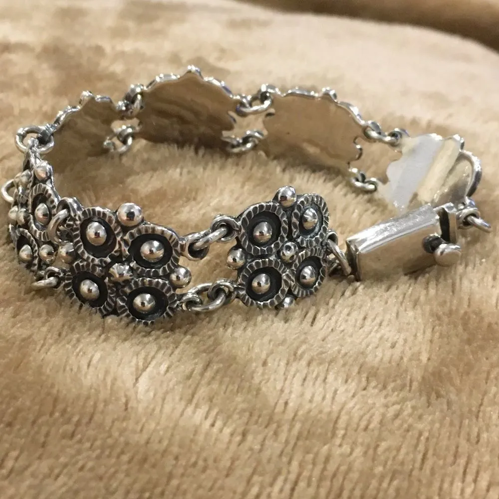 TAXCO Southwest Mexican Sterling Silver Bracelet - Image 3