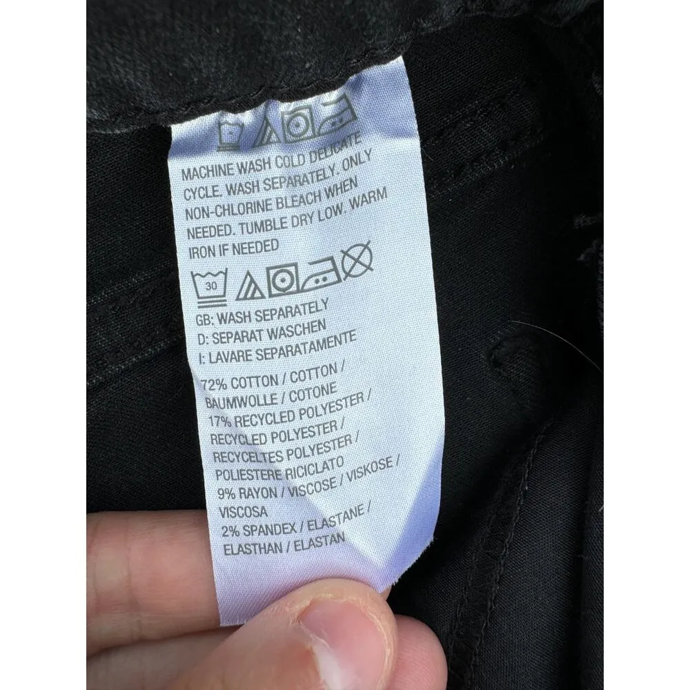 Isaac Mizrahi Live! Black True Denim Trouser Jeans Washed Black 16 Petite NWT - Image 11