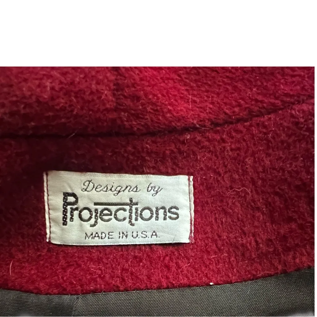 VTG.Designs by Projections Victorian Flare Wool Blend & Velvet Trim Coat. SZ. L Size L - Image 7