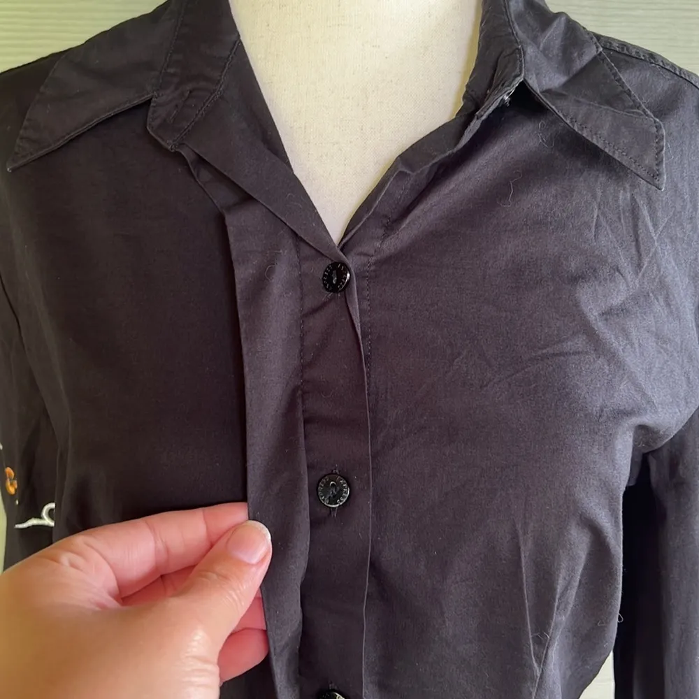 Express Embroidered Button Up Shirt - Image 4