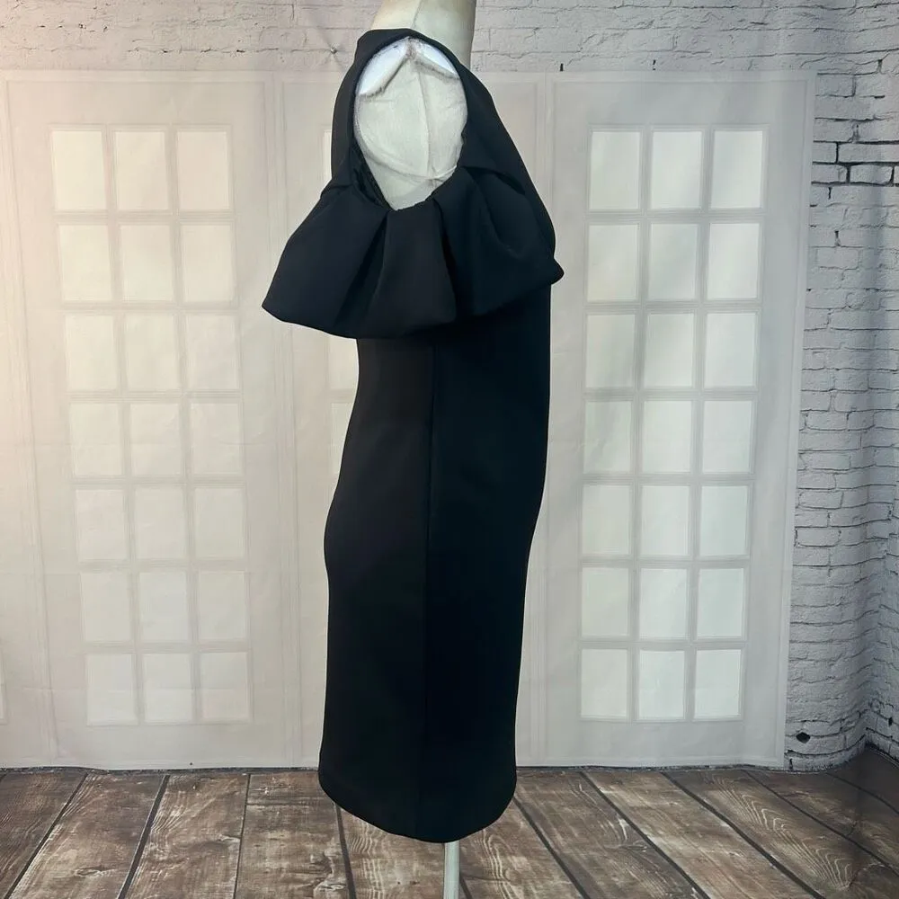 Ted Baker black Salnie Ruffled Cold Shoulder Sheath Dress Ted Size 2 or U.S. 6 - Image 7