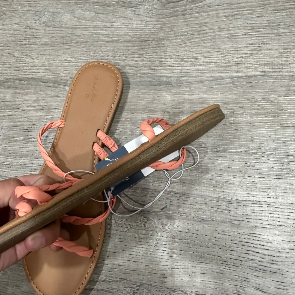 Universal thread Coral Braided Sandals size 9 Pink - Image 4