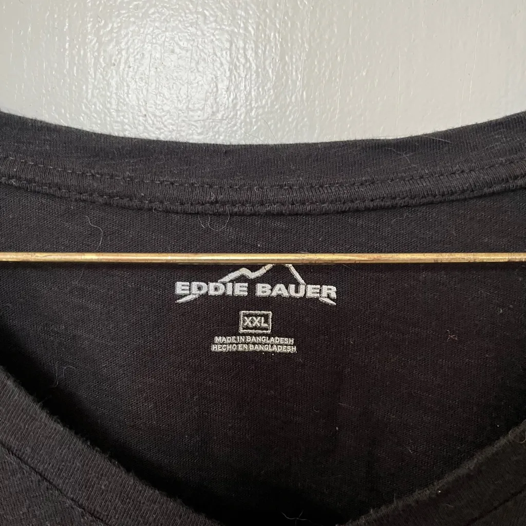 Eddie Bauer  Women’s Black V-Neck Tee - Image 3