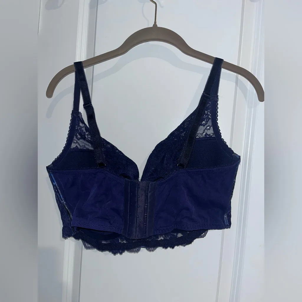 Adore Me Longline Balconette Contour Lace Trim Celestial Galaxy Corset 40H Bra - Image 8