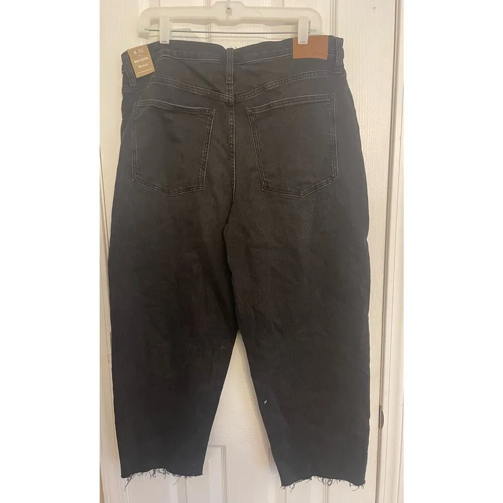 Madewell Balloon Noll wash Jeans w/Magic Pockets and Raw Hem, A41 - Image 3