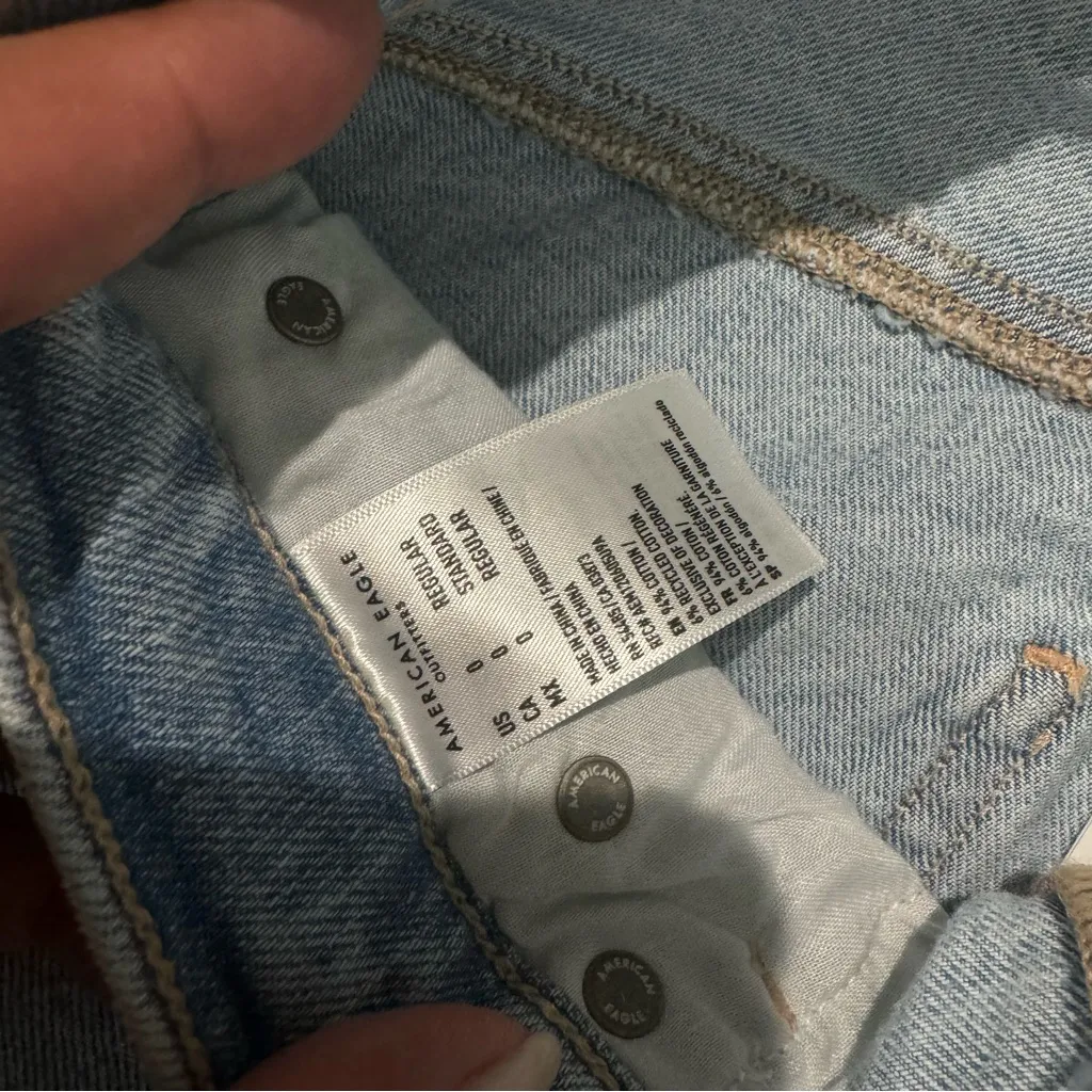 NWT American Eagle Comfort Stretch WaistbandHighest Rise 90's Boyfriend Size 0‎ - Image 4