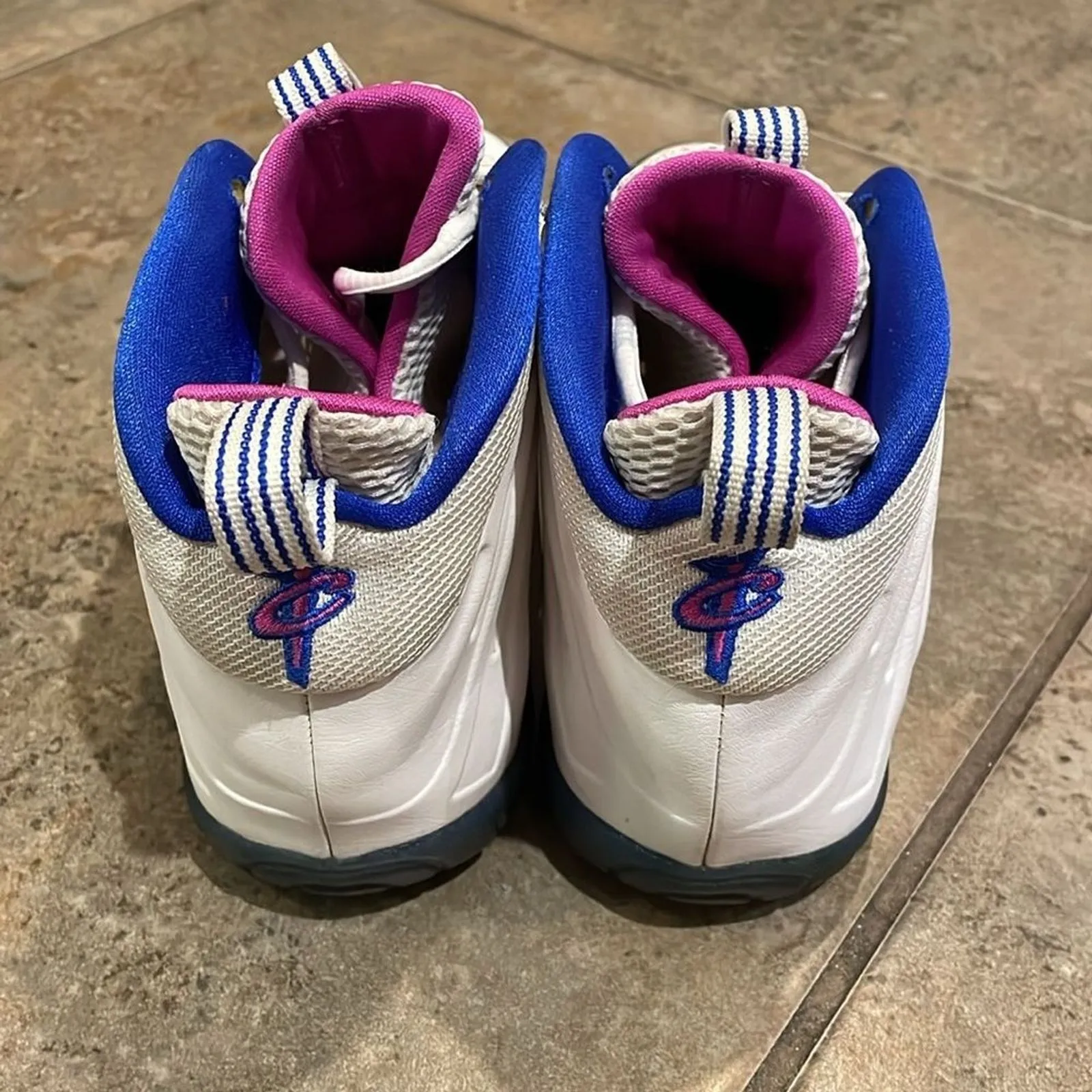 Nike Little Posite One GS Peanut Butter & Jelly Fuchsia Blast 644791-103 Size 6Y - Image 6