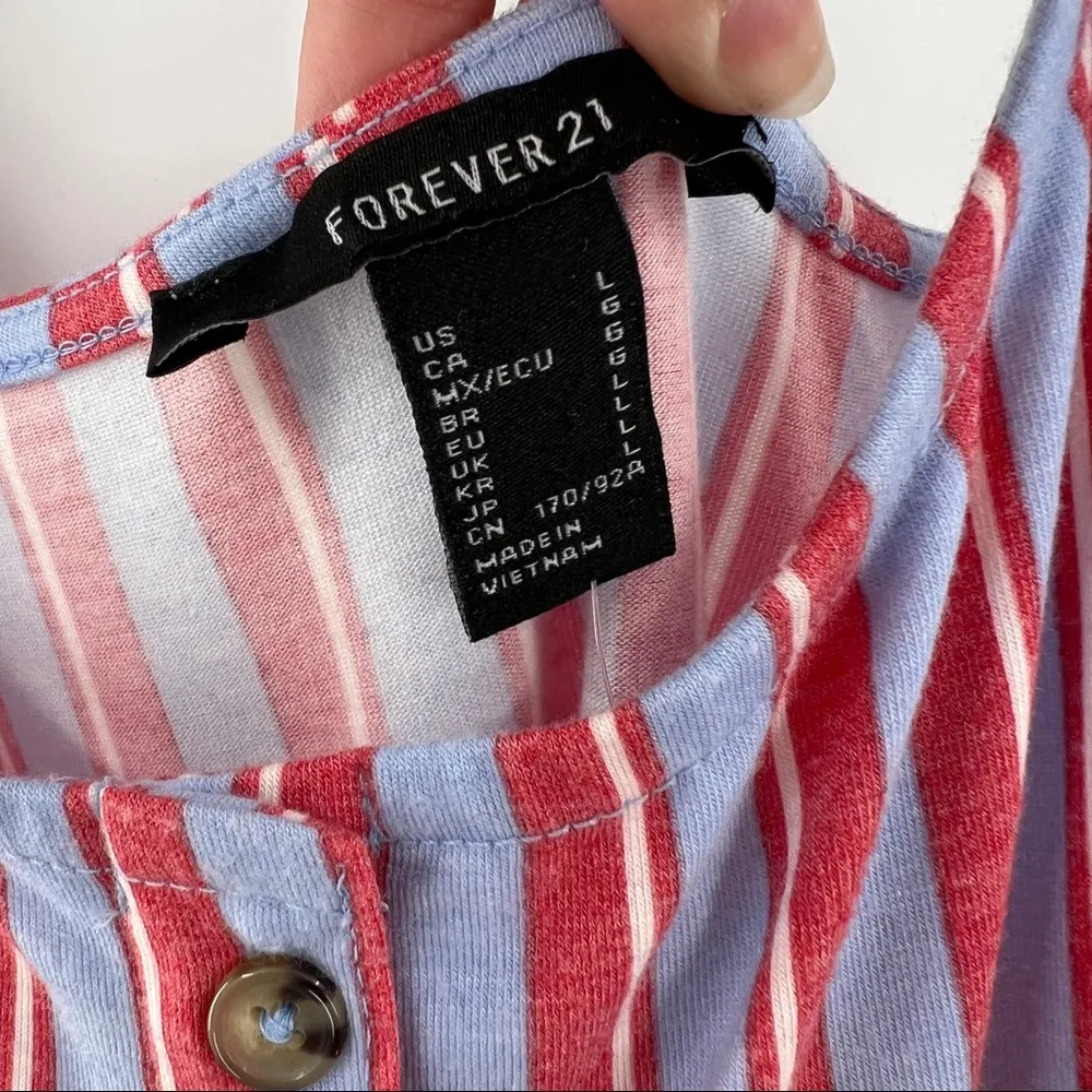 Forever 21 Stripped Midi Dress Size Large NWT - Image 5