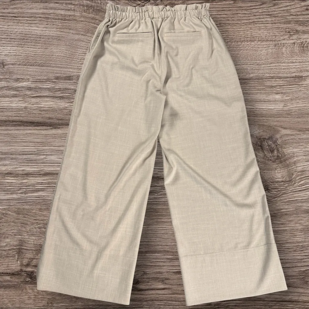 LIVERPOOL LOS ANGELES Pull-On Tie Waist Wide Leg Ankle Sand Dollar Size M - Image 3