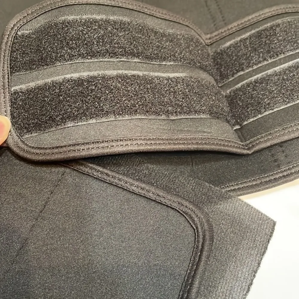 Women Neoprene Black zipper hook and loop closure weight loss body shaper Sz M Size M - Image 64
