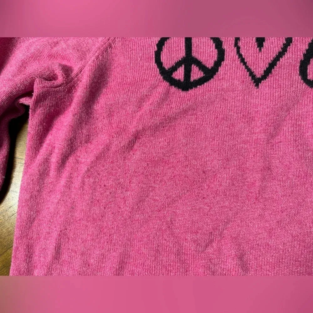 Chicos Cashmere-Blend Peace Love Chic Sweater Long Sleeve Soft Cozy Size 3 US XL - Image 11