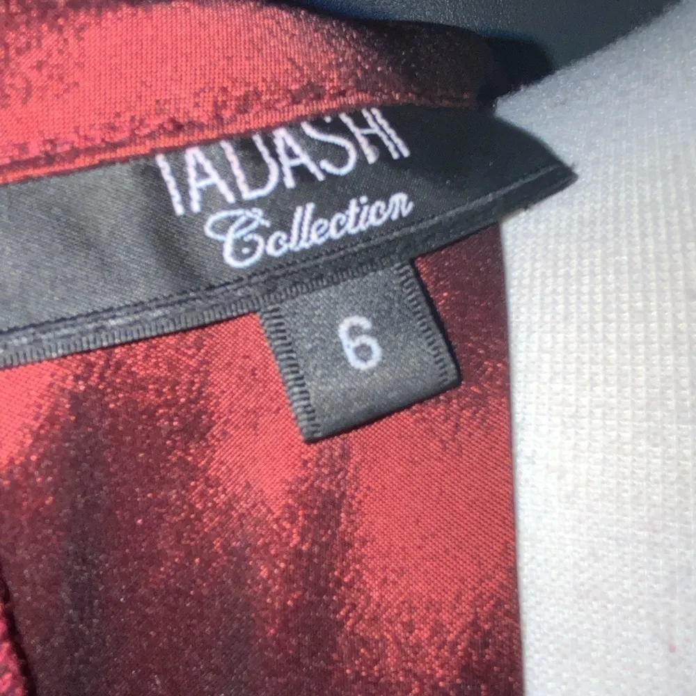 Tadashi Collection Burgundy Wine Taffeta Christmas Party Formal Skirt Set 6 - Image 13