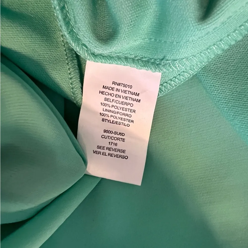 NWT City Studio Sleeveless Strappy Beaded Tank Dress XS Green - Image 6