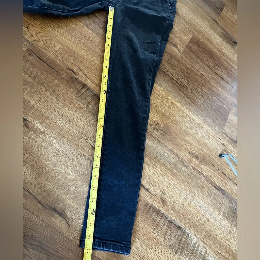 Wax Jean Black Denim Skinny Jeans Stretch Jeans High Rise Junior's Size 11 - Image 8