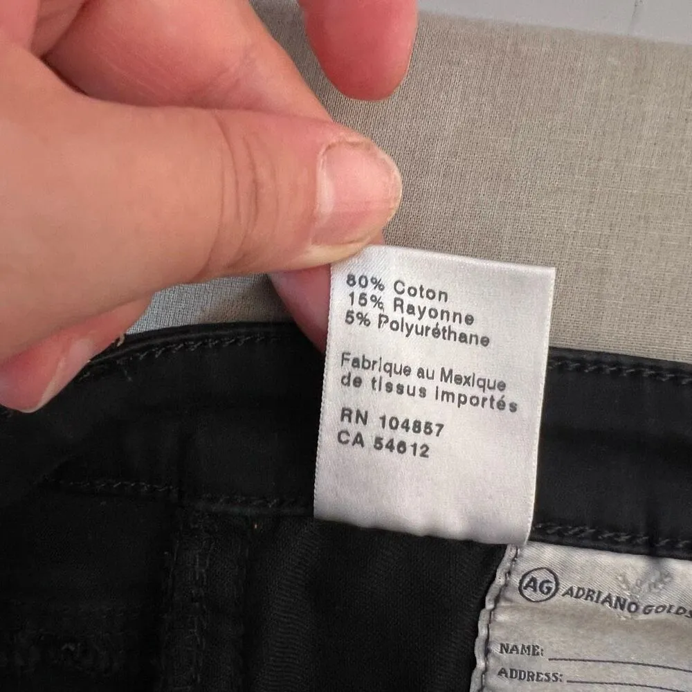 AG Adriano Goldschmied Black The Stilt Cigarette Leg Skinny Jeans Size 28R - Image 11