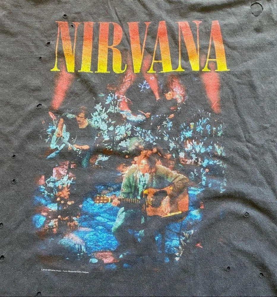 NWT URBAN OUTFITTERS NIRVANA UNPLUGGED DESTROY TEE - ONE SIZE - Image 7