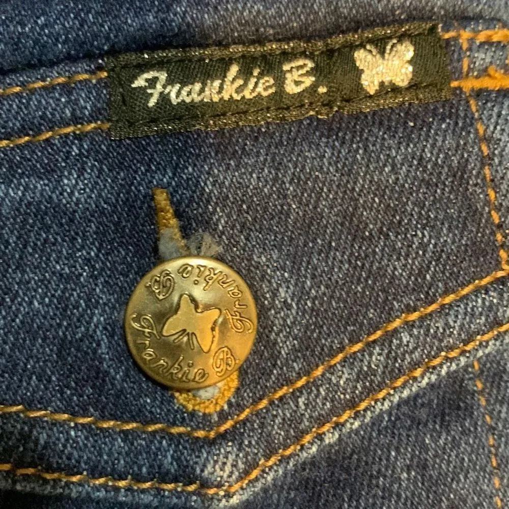 Frankie B Denim Women’s Jacket Size M Blue Size M - Image 2