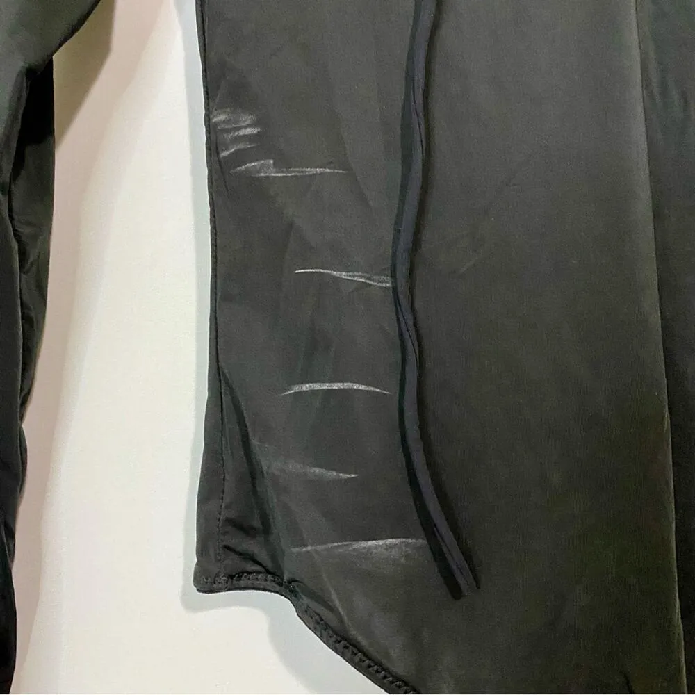 Rene Rofe Women’s Long Sleeve Lace Up Bodysuit Black Size Small NWT FLAW - Image 6