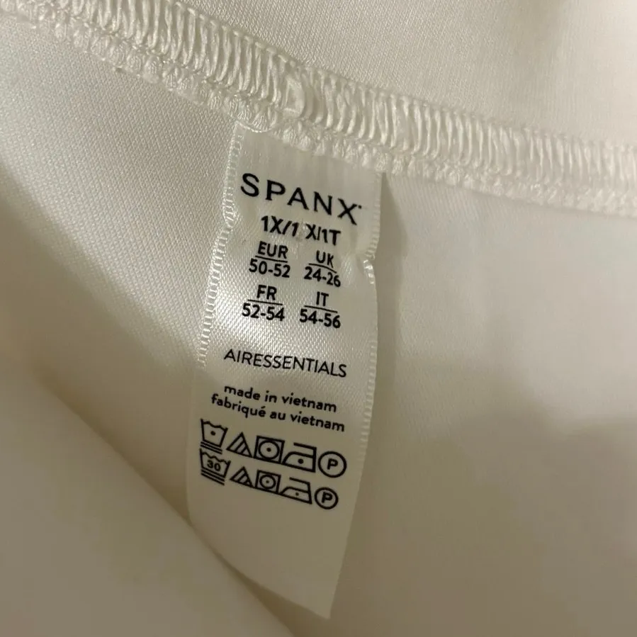 Spanx Air Essentials White Plus Size One Shoulder Top Size 1X - Image 3