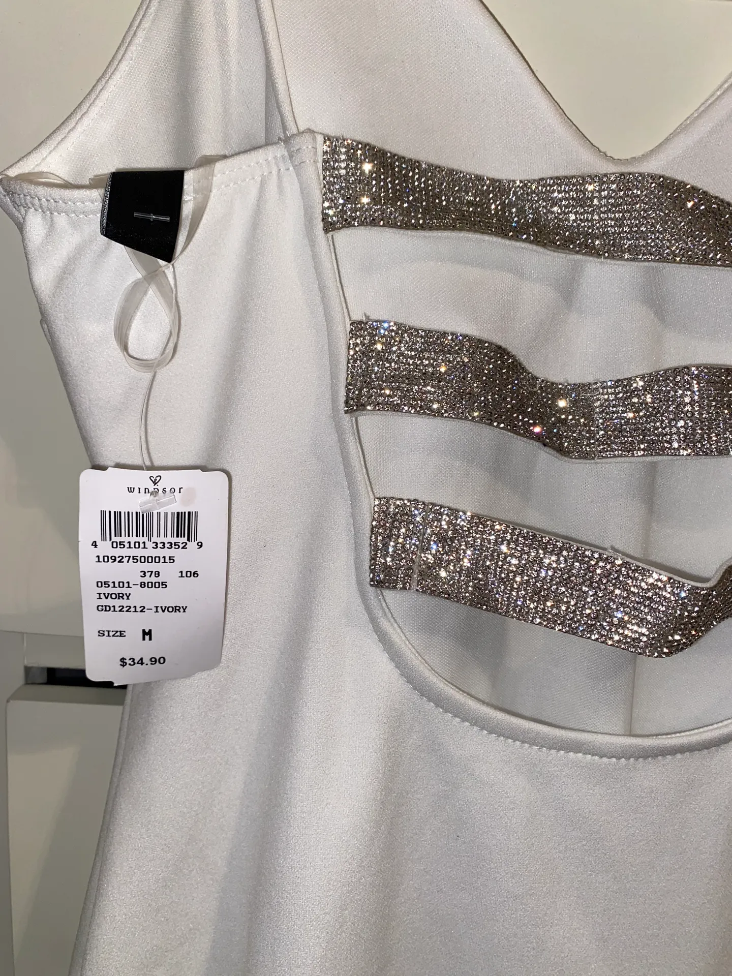 White Sparkle Dress - Image 3