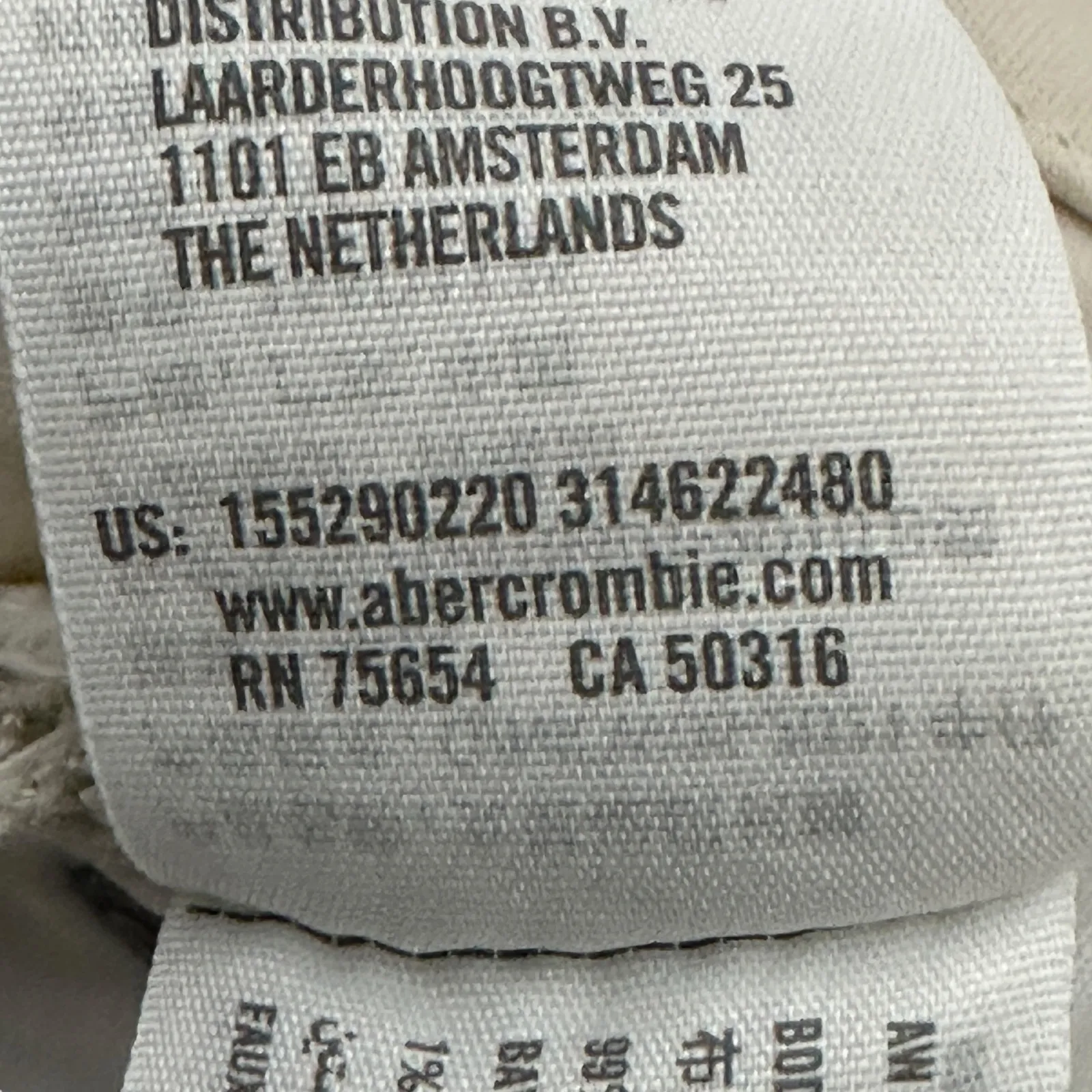 Abercrombie & Fitch 90s Straight Jeans Womens 2 White Ultra High Rise Y2K - Image 5