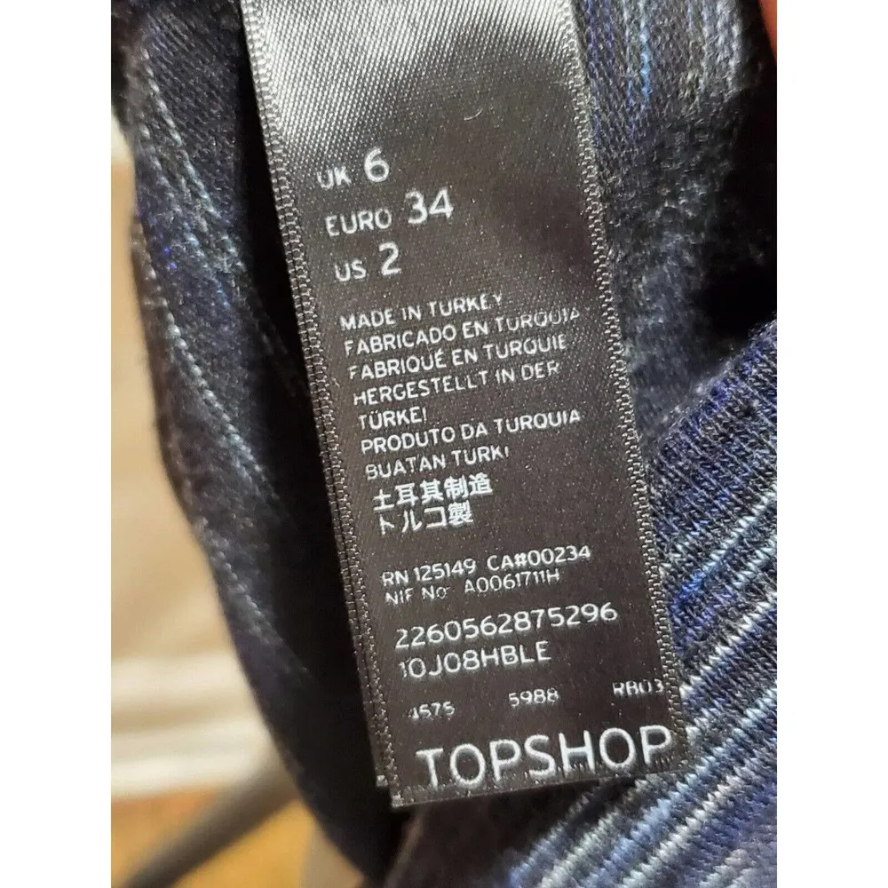 Top Shops Women's Blue Polyester Round Neck Long Sleeve Knee Length Dress Size 2 - Image 8